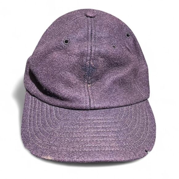 Vintage 80s Harvard Sports Headwear PURPLE Wool Vintage Baseball Hat - Picture 1 of 3